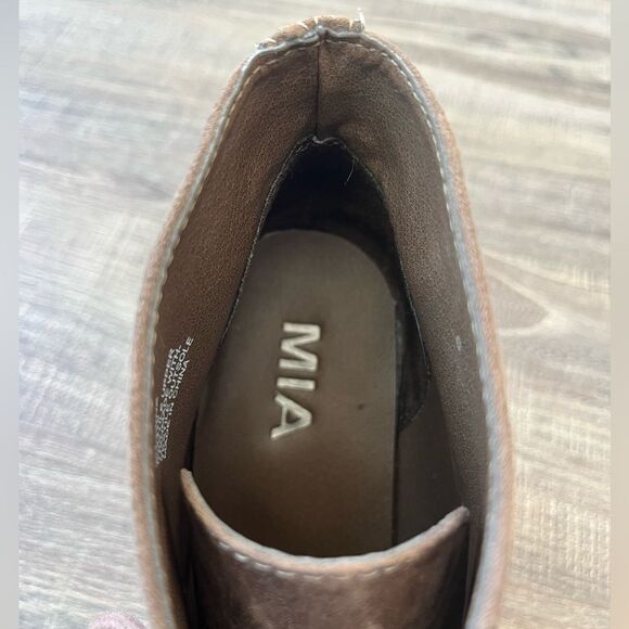 MIA Shawna Ankle Tie Booties Size 8 Women’s Brown Cottage - Picture 15 of 15